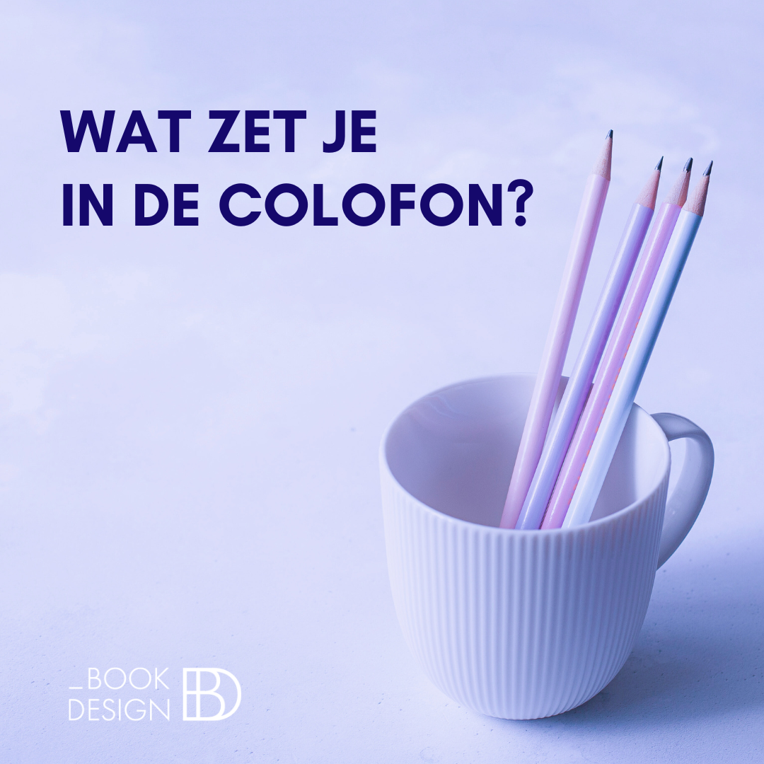 Wat moet er in je colofon?